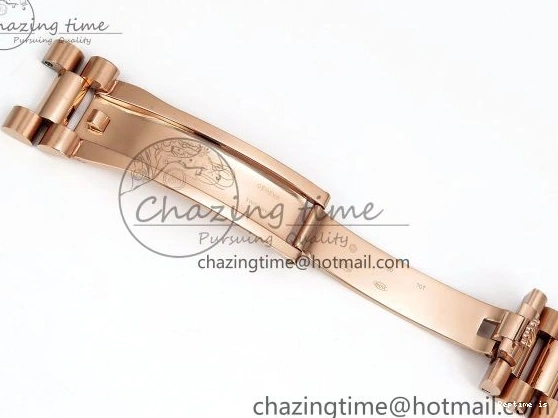 0109 OnTrend DayDate 40 RG JDF 904L Steel Silver Stick Dial on President Bracelet VR3255 V3 (Gain Weight) 1360